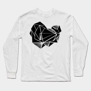 Geometric Minimal abstract black Long Sleeve T-Shirt